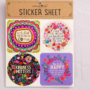 Natural Life Sticker Sheet Go For It
