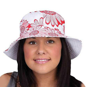 Unisex Cotton "Reversible" Sunflower Print Bush Bucket Sun Hat