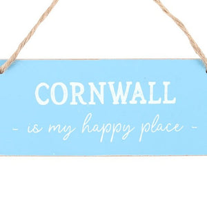 Cornwall is My Happy Place Hanging Sign