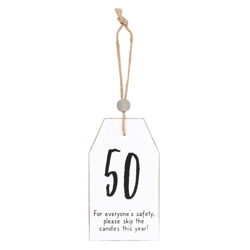 50 Milestone Birthday Hanging Sentiment Sign